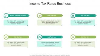 Income Tax Rates Business In Powerpoint And Google Slides Cpb