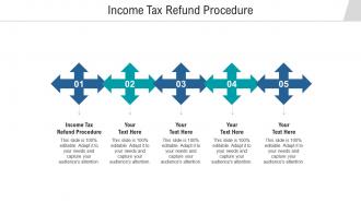 Income tax refund procedure ppt powerpoint presentation icon ideas cpb