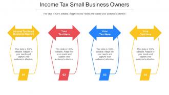 Income Tax Small Business Owners Ppt Powerpoint Presentation Ideas Picture Cpb