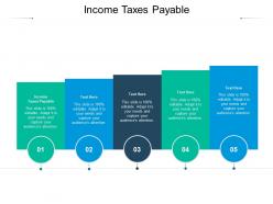 Income taxes payable ppt powerpoint presentationmodel brochure cpb