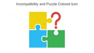 Incompatibility And Puzzle Colored Icon In Powerpoint Pptx Png And Editable Eps Format