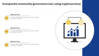 Incorporate Community Governance Icon Using Cryptocurrency