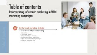 Incorporating Influencer Marketing In WOM Marketing Campaigns Powerpoint Presentation Slides MKT CD V Adaptable Informative
