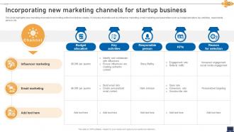 Incorporating New Marketing Channels Strategic Blueprint To Enhance Business Ppt Example