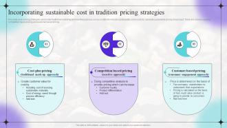 Incorporating Sustainable Cost In Tradition Shifting Focus From Traditional Marketing