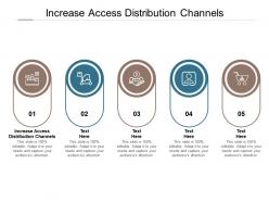 Increase access distribution channels ppt powerpoint presentation model templates cpb