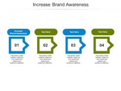Increase brand awareness ppt powerpoint presentation styles format cpb