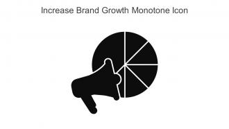 Increase Brand Growth Monotone Icon In Powerpoint Pptx Png And Editable Eps Format