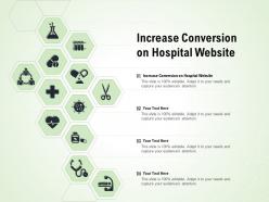Increase conversion on hospital website ppt powerpoint presentation inspiration model
