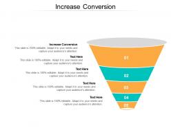 Increase conversion ppt powerpoint presentation pictures design ideas cpb