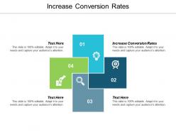 Increase conversion rates ppt powerpoint presentation summary guidelines cpb