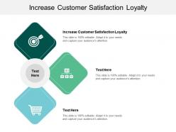 Increase customer satisfaction loyalty ppt powerpoint presentation outline ideas cpb