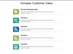 Increase customer value ppt powerpoint presentation portfolio example cpb
