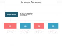 Increase decrease ppt powerpoint presentation show slides cpb