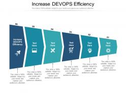 Increase devops efficiency ppt powerpoint presentation gallery aids cpb