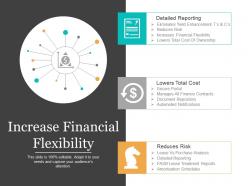 Increase financial flexibility ppt slides