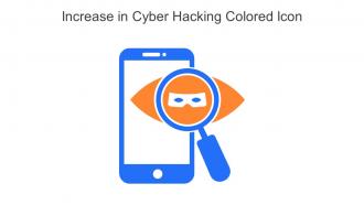 Increase In Cyber Hacking Colored Icon In Powerpoint Pptx Png And Editable Eps Format