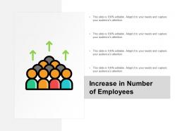 Increase in number of employees