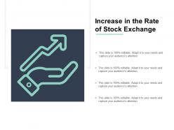 Increase in the rate of stock exchange