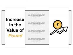 Increase in the value of pound