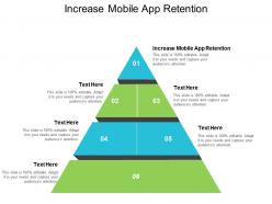 Increase mobile app retention ppt powerpoint presentation icon example topics cpb