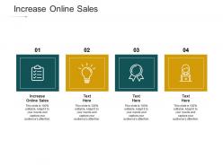 Increase online sales ppt powerpoint presentation infographic template templates cpb
