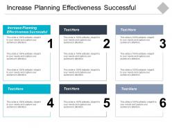Increase planning effectiveness successful ppt powerpoint presentation gallery design inspiration cpb