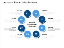 Increase productivity business ppt powerpoint presentation infographic template cpb