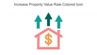 Increase Property Value Rate Colored Icon In Powerpoint Pptx Png And Editable Eps Format