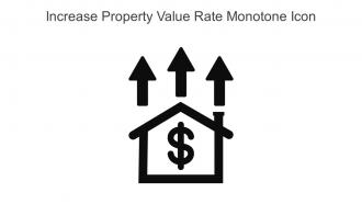 Increase Property Value Rate Monotone Icon In Powerpoint Pptx Png And Editable Eps Format