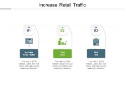 Increase retail traffic ppt powerpoint presentation slides graphics tutorials cpb
