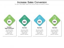 Increase sales conversion ppt powerpoint presentation file background designs cpb