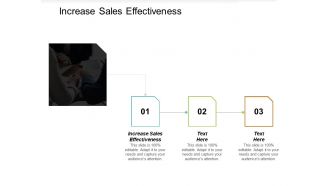 Increase sales effectiveness ppt powerpoint presentation portfolio guidelines cpb