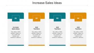 Increase Sales Ideas Ppt Powerpoint Presentation Summary Grid Cpb