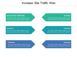 Increase site traffic web ppt powerpoint presentation model ideas cpb