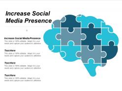Increase social media presence ppt powerpoint presentation outline slide cpb