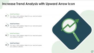 Increase Trend Analysis With Upward Arrow Icon