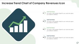 Increase Trend Chart Of Company Revenues Icon