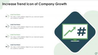 Increase Trend Icon Of Company Growth