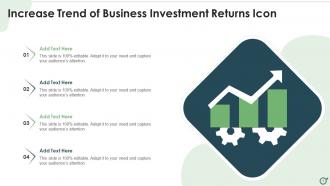 Increase Trend Of Business Investment Returns Icon