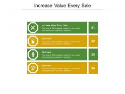 Increase value every sale ppt powerpoint presentation ideas sample cpb