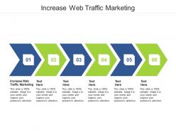 Increase web traffic marketing ppt powerpoint presentation gallery diagrams cpb
