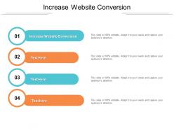 Increase website conversion ppt powerpoint presentation icon cpb