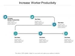 Increase worker productivity ppt powerpoint presentation outline cpb