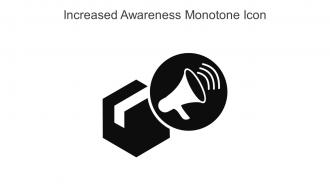 Increased Awareness Monotone Icon In Powerpoint Pptx Png And Editable Eps Format