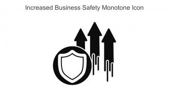 Increased Business Safety Monotone Icon In Powerpoint Pptx Png And Editable Eps Format