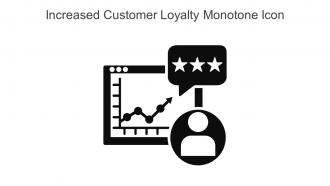 Increased Customer Loyalty Monotone Icon In Powerpoint Pptx Png And Editable Eps Format