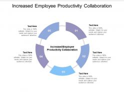 Increased employee productivity collaboration ppt powerpoint presentation file layouts cpb