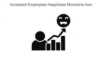 Increased Employees Happiness Monotone Icon In Powerpoint Pptx Png And Editable Eps Format