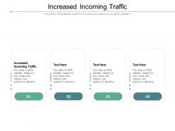 Increased incoming traffic ppt powerpoint presentation outline cpb